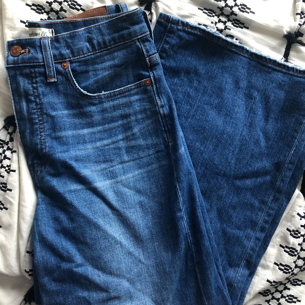 Madewell Wide Leg Crop Jeans